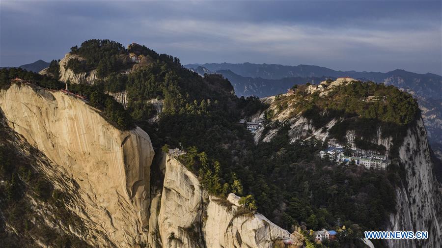 Aerial View Of Mount Huashan