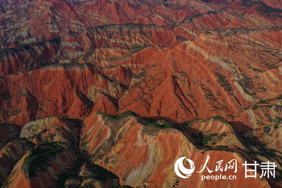 Scenery of Danxia scenic area in NW China's Gansu